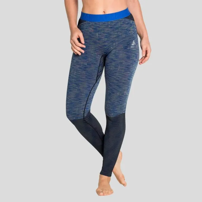 Odlo Base Layers The Blackcomb Base Layer Bottoms Blue Tattoo 8211 Space Dye 8211 Women