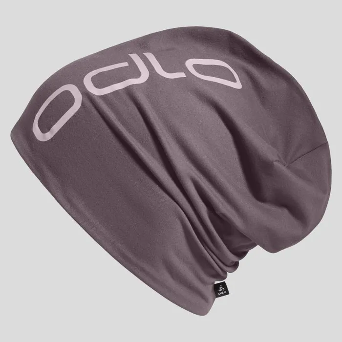 Odlo Headwear and Gloves The Reversible Unisex Beanie Hat Gray Ridge 8211 Misty Lilac 8211 Men