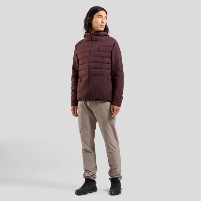 Odlo Jackets and Vests The Ascent SThermic Mid Insulation Hooded Jacket Fudge 8211 Men