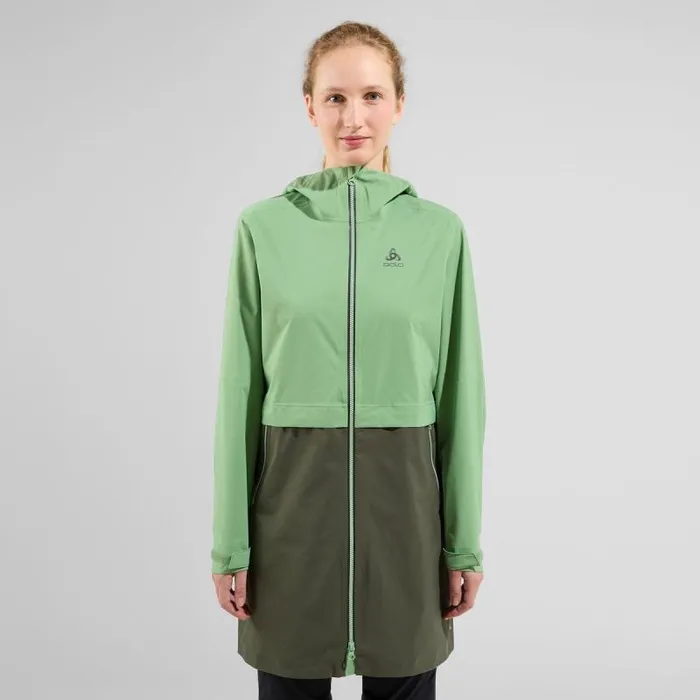 Odlo Jackets and Vests The Logic 25l Rain Parka Loden Frost 8211 Deep Depths 8211 Women Odlo Jackets and Vests The Logic 25l Rain Parka Loden Frost 8211 Deep Depths 8211 Women