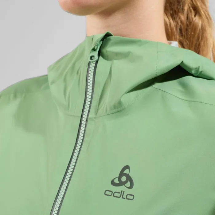 Odlo Jackets and Vests The Logic 25l Rain Parka Loden Frost 8211 Deep Depths 8211 Women