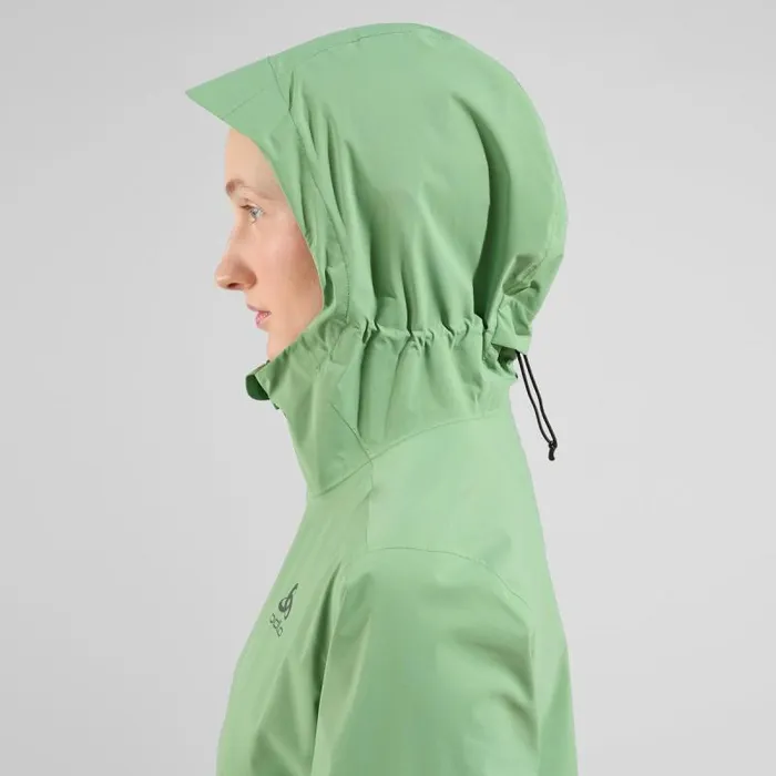 Odlo Jackets and Vests The Logic 25l Rain Parka Loden Frost 8211 Deep Depths 8211 Women