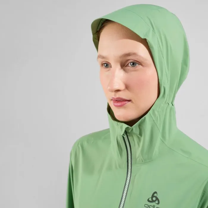 Odlo Jackets and Vests The Logic 25l Rain Parka Loden Frost 8211 Deep Depths 8211 Women