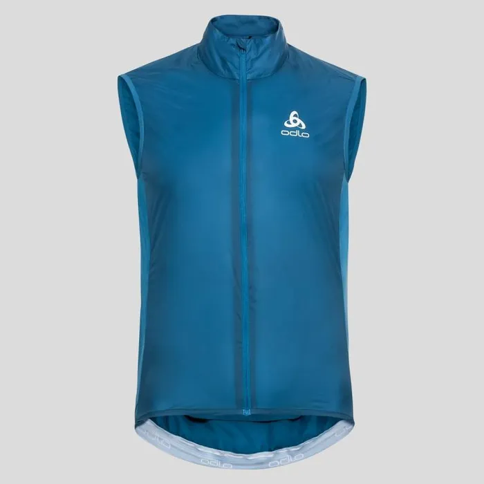 Odlo Jackets and Vests The Zeroweight Dual Dry Cycling Vest Mykonos Blue 8211 Men