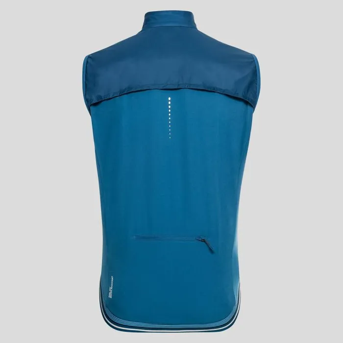 Odlo Jackets and Vests The Zeroweight Dual Dry Cycling Vest Mykonos Blue 8211 Men