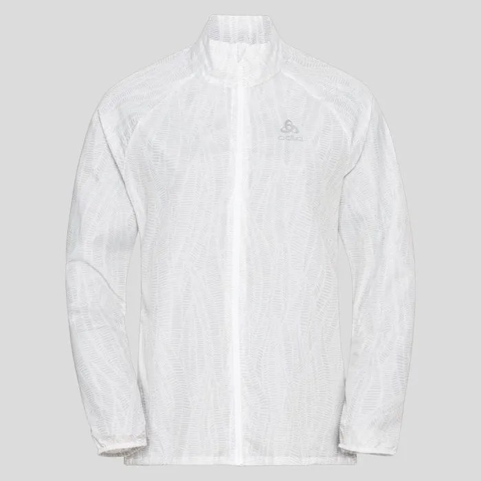 Odlo Jackets and Vests The Zeroweight Print Running Jacket White 8211 Women