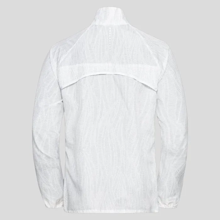Odlo Jackets and Vests The Zeroweight Print Running Jacket White 8211 Women
