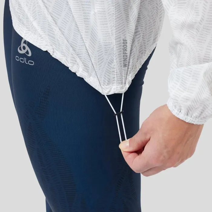 Odlo Jackets and Vests The Zeroweight Print Running Jacket White 8211 Women