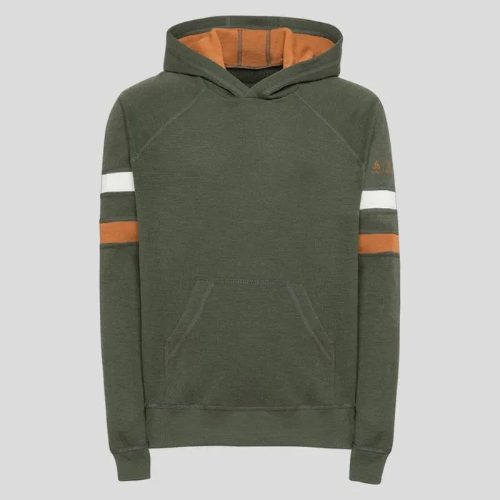 Odlo Mid Layers and Longsleeves The Espeland Merino 250 Mid Layer Hoody Bronze Green 8211 Kids Odlo Mid Layers and Longsleeves The Espeland Merino 250 Mid Layer Hoody Bronze Green 8211 Kids