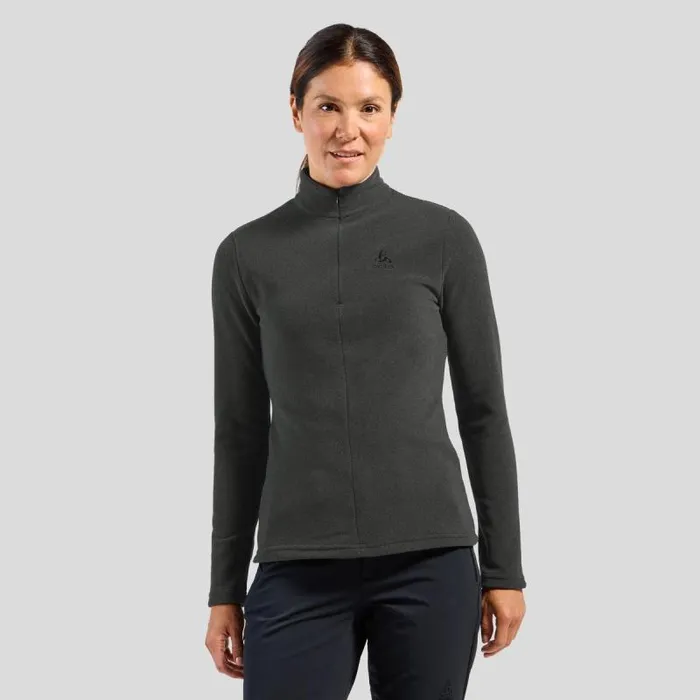 Odlo Mid Layers and Longsleeves The Roy HalfZip Mid Layer Shale Grey 8211 Black Stripes 8211 Women Odlo Mid Layers and Longsleeves The Roy HalfZip Mid Layer Shale Grey 8211 Black Stripes 8211 Women