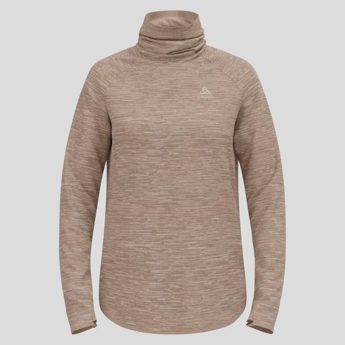 Odlo Mid Layers and Longsleeves The Run Easy Warm Mid Layer Cinder Melange 8211 Women