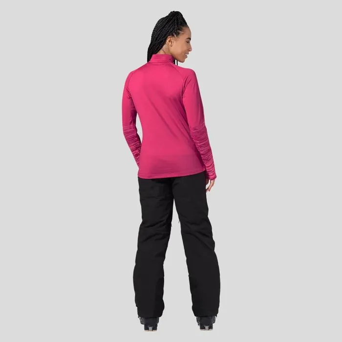 Odlo Mid Layers and Longsleeves The Sesvenna Graphic HalfZip Mid Layer Festival Fuchsia 8211 Women