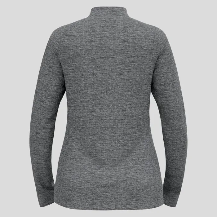 Odlo Mid Layers and Longsleeves The Tencia Mid Layer Zip Dark Grey Melange 8211 Women