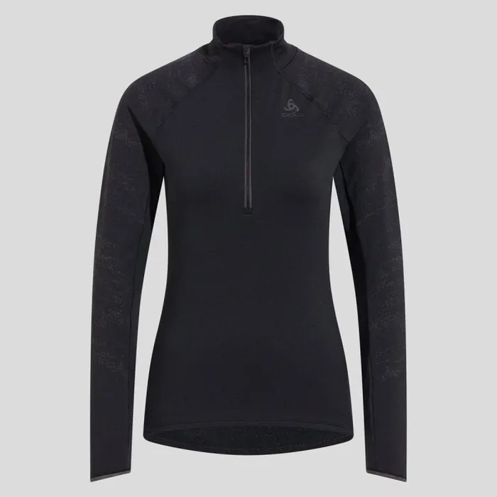 Odlo Mid Layers and Longsleeves The Zeroweight Ceramiwarm Reflective Mid Layer Black 8211 Women