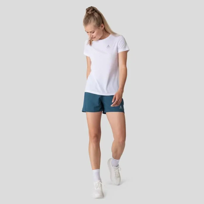Odlo Shorts The Essentials 4 Inch Running Shorts Blue Wing Teal 8211 Women