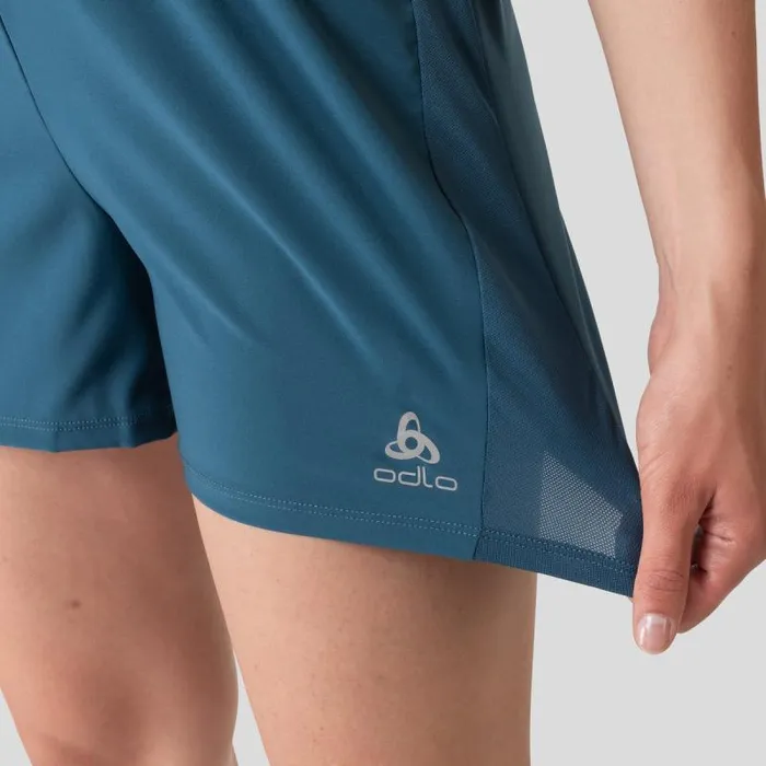 Odlo Shorts The Essentials 4 Inch Running Shorts Blue Wing Teal 8211 Women