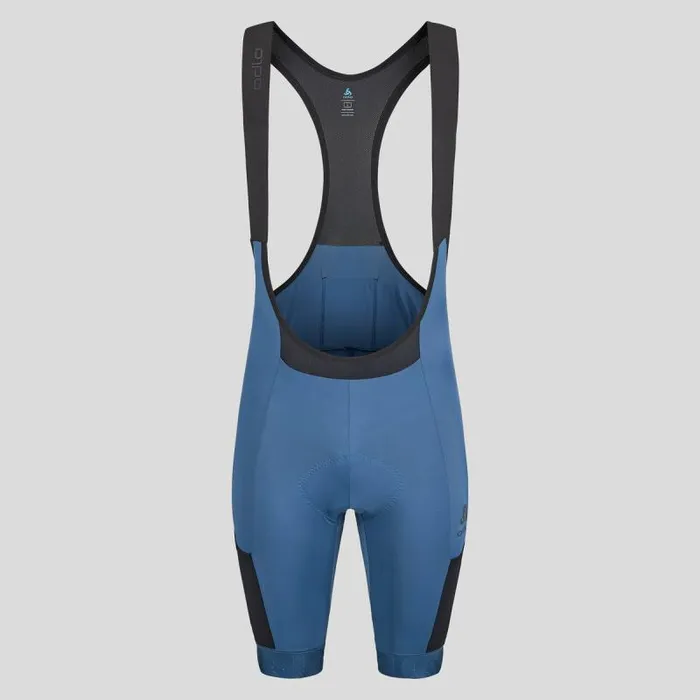 Odlo Shorts The Zeroweight Cargo Bib Cycling Shorts Blue Wing Teal 8211 Black 8211 Men