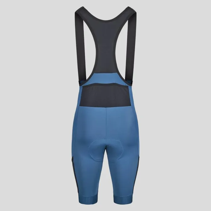 Odlo Shorts The Zeroweight Cargo Bib Cycling Shorts Blue Wing Teal 8211 Black 8211 Men