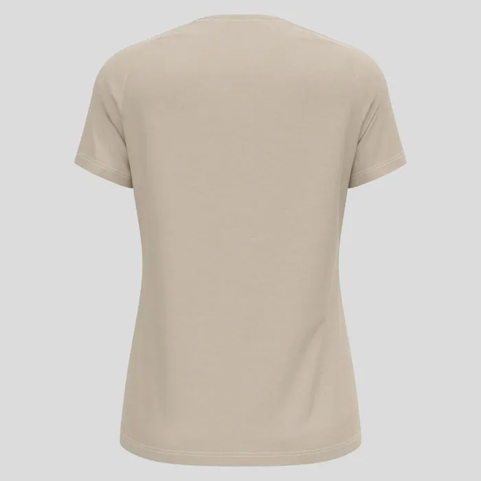 Odlo Tshirts and Polos Ascent Performance Wool 130 Run Bike Hike TShirt Silver Cloud Melange 8211 Women
