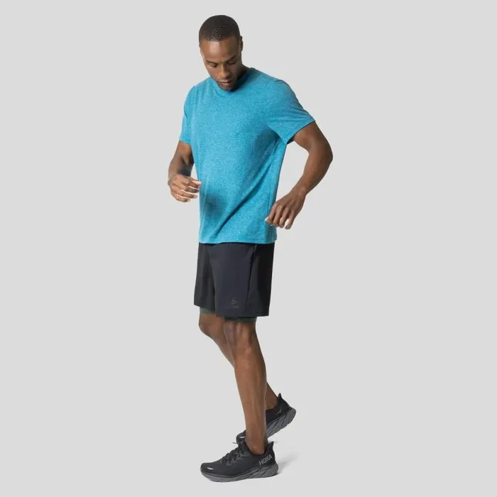 Odlo Tshirts and Polos The Active 365 Linencool TShirt Saxony Blue Melange 8211 Men