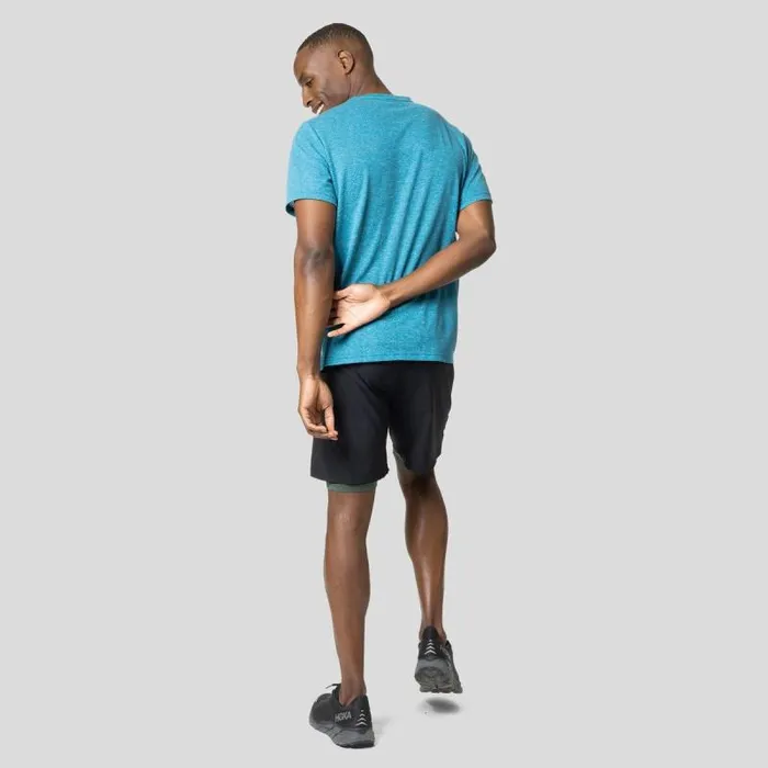 Odlo Tshirts and Polos The Active 365 Linencool TShirt Saxony Blue Melange 8211 Men