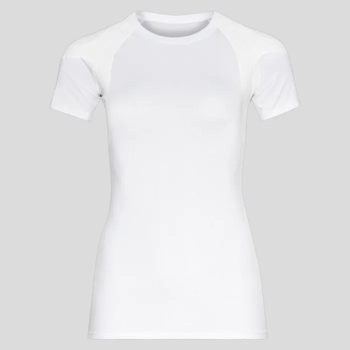Odlo Tshirts and Polos The Active Spine 20 Running TShirt White 8211 Women