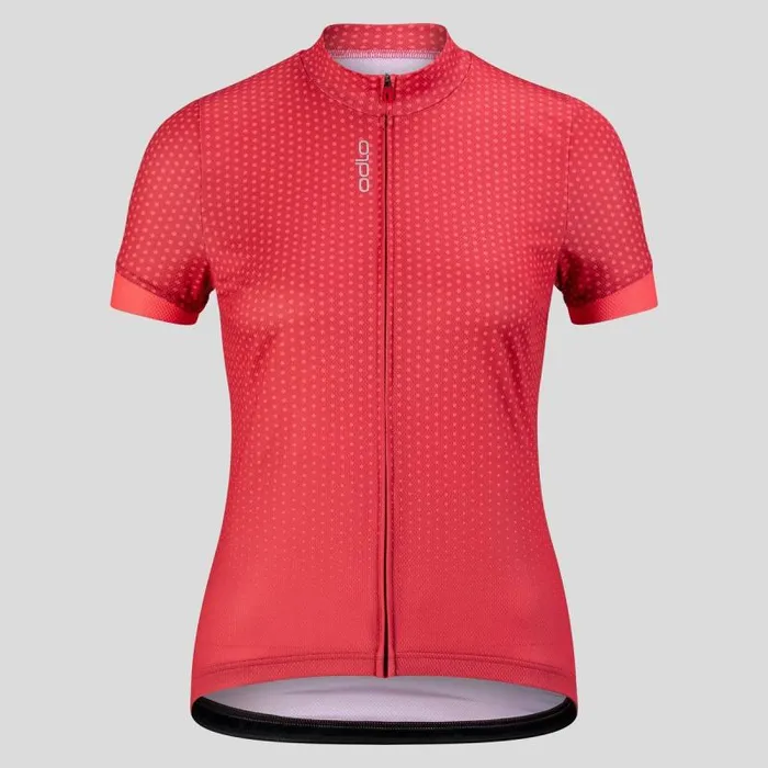 Odlo Tshirts and Polos The Essentials Jersey American Beauty 8211 Cayenne 8211 Women