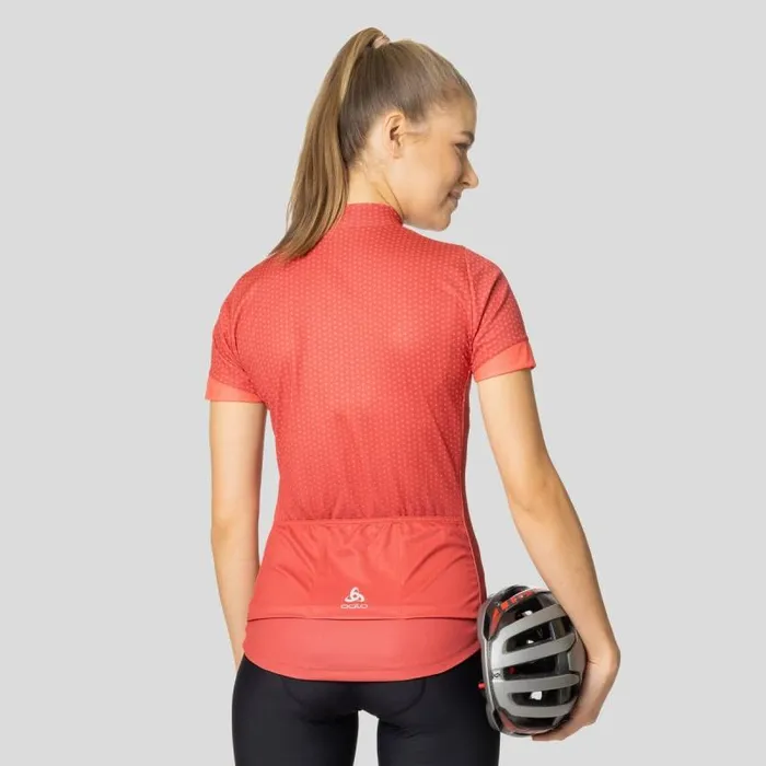 Odlo Tshirts and Polos The Essentials Jersey American Beauty 8211 Cayenne 8211 Women