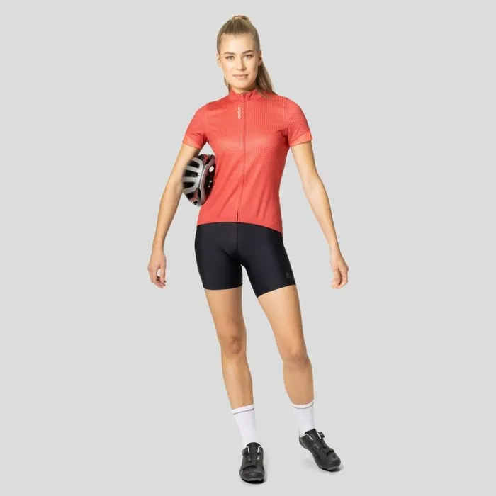 Odlo Tshirts and Polos The Essentials Jersey American Beauty 8211 Cayenne 8211 Women