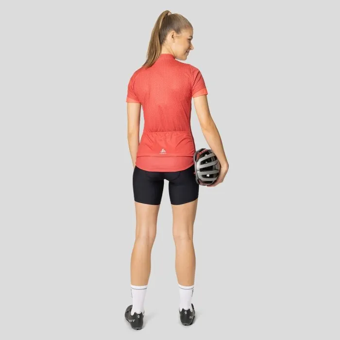 Odlo Tshirts and Polos The Essentials Jersey American Beauty 8211 Cayenne 8211 Women