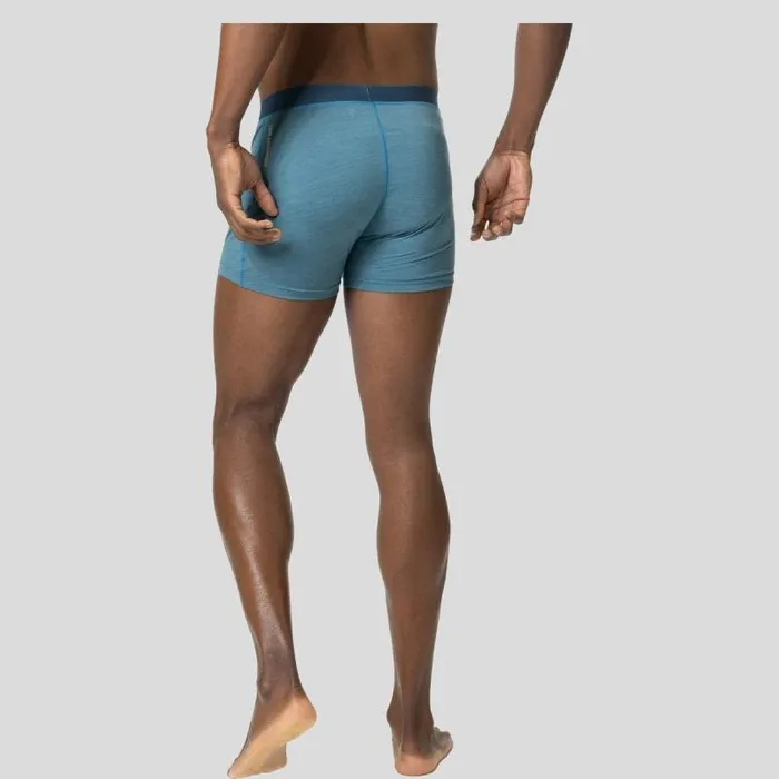 Odlo Underwear The Natural Performance Wool 130 Boxers Saxony Blue Melange 8211 Men