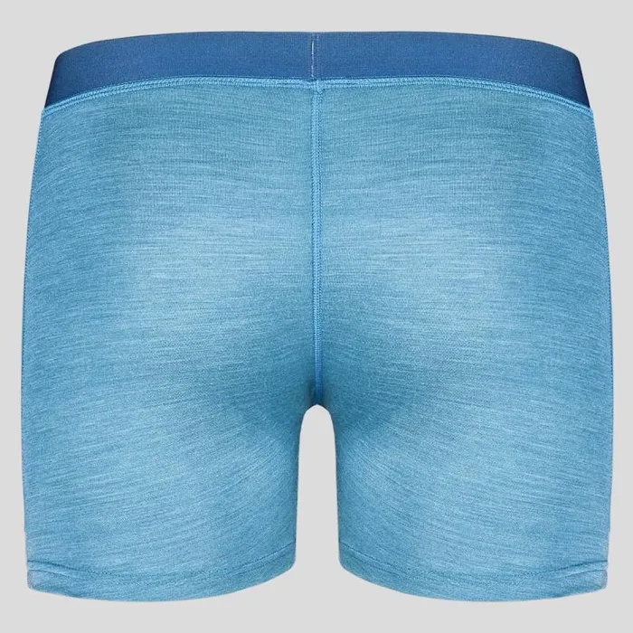 Odlo Underwear The Natural Performance Wool 130 Boxers Saxony Blue Melange 8211 Men