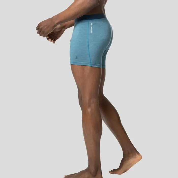 Odlo Underwear The Natural Performance Wool 130 Boxers Saxony Blue Melange 8211 Men