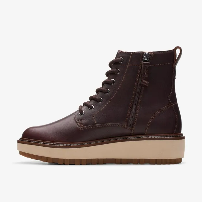 Orianna Lace Dark Brown Leather Women Clarks Boots and Booties Orianna Lace Dark Brown Leather Women Clarks Boots and Booties