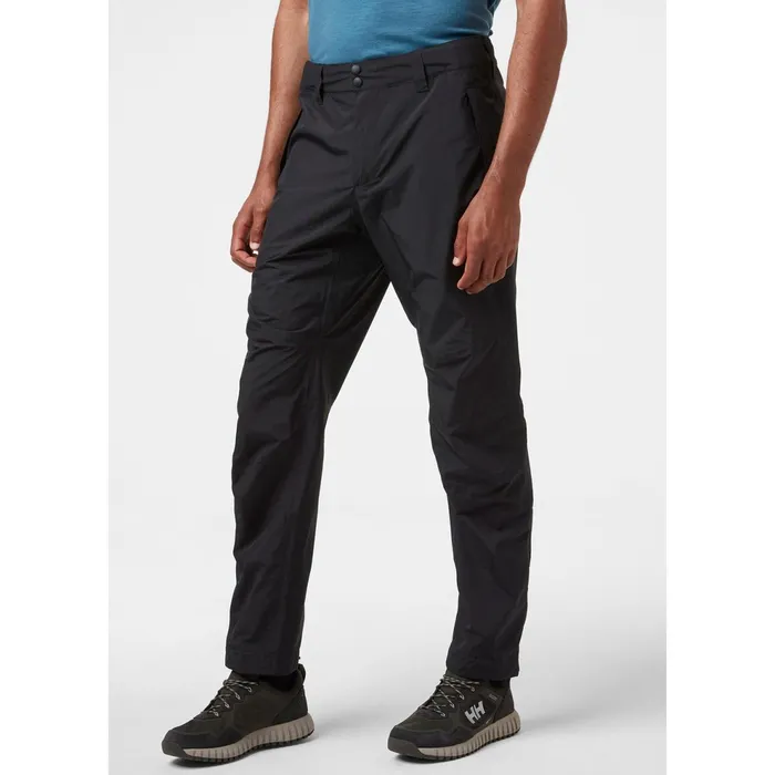 Outdoor and Hiking Pants Men Helly Hansen VERGLAS 2L RIPSTOP SHELL PANT 990 Black