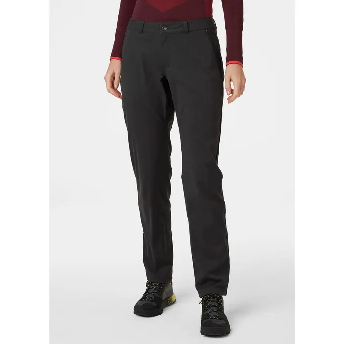 Outdoor and Hiking Pants Women Helly Hansen W HOLMEN 5 POCKET PANT 980 Ebony