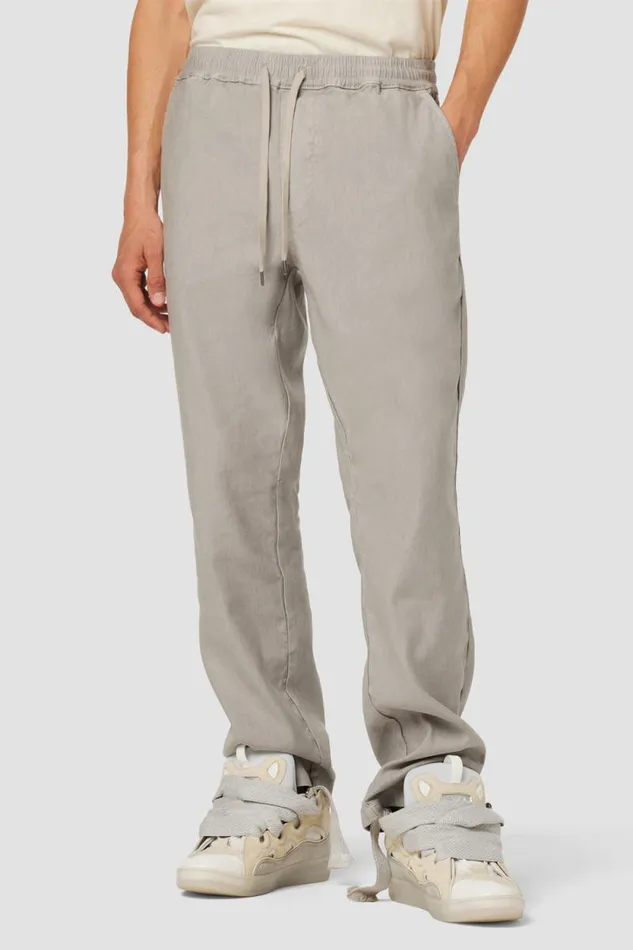 Pants Men Hudson Jeans Linen Trouser Cement