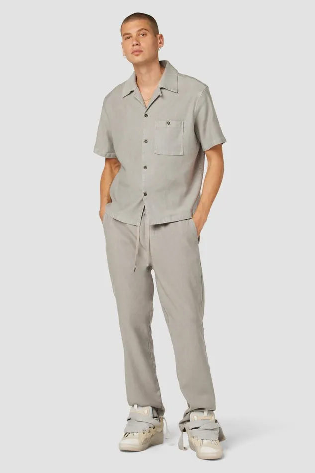 Pants Men Hudson Jeans Linen Trouser Cement Pants Men Hudson Jeans Linen Trouser Cement