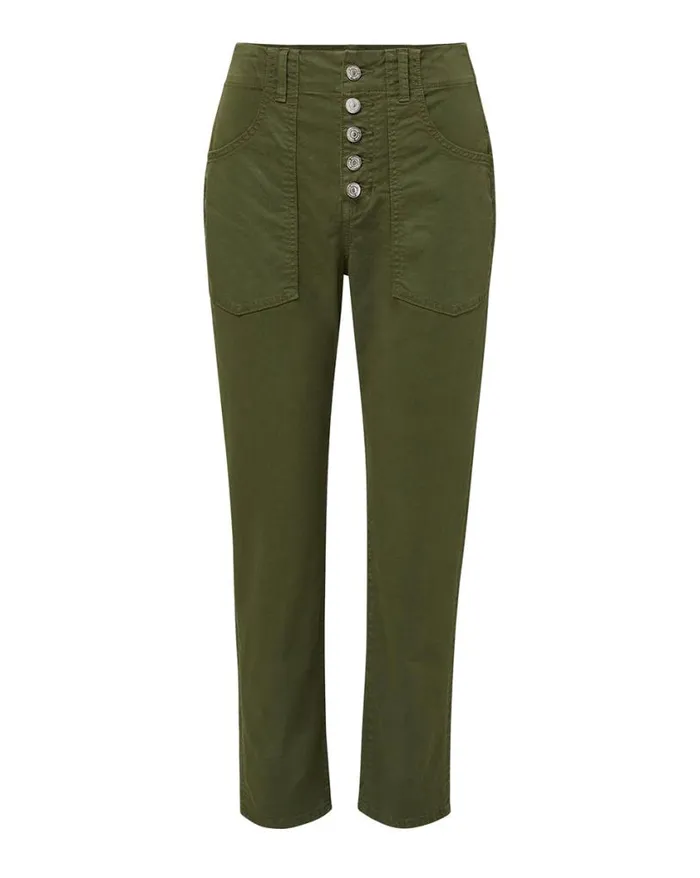 Pants Shop Veronica Beard Arya StraightLeg Pant Army Green