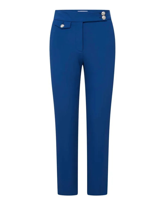 Pants Shop Veronica Beard Renzo Scuba Pant Cerulean