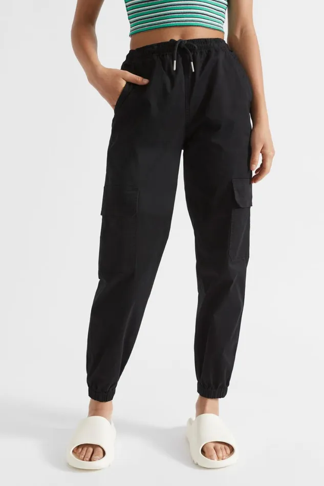 Pants Teen Girl Seed Heritage Cargo Pocket Pant Black