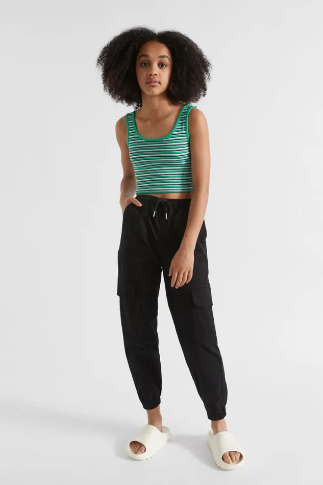 Pants Teen Girl Seed Heritage Cargo Pocket Pant Black