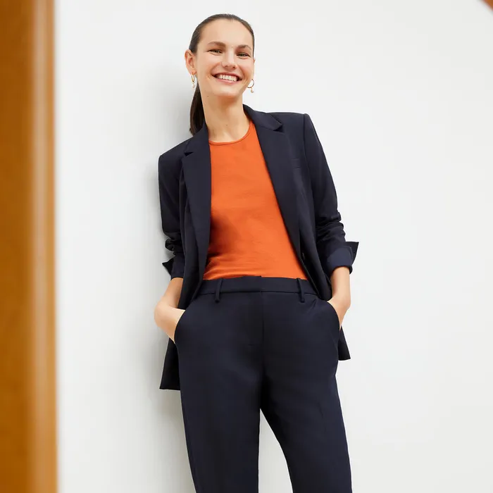 Pants The Mejia Pant 8211 Washable Wool Twill Dark Navy 8211 M M LaFleur Women