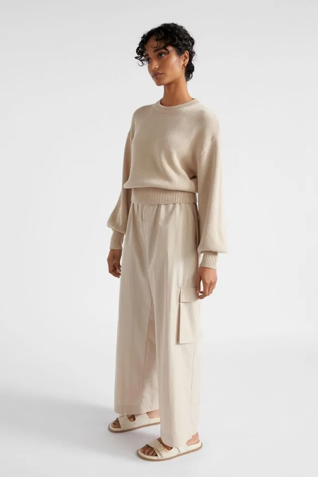 Pants Woman Seed Heritage Parachute Cargo Pant Cool Sand
