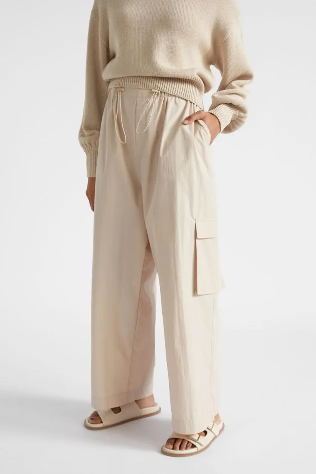Pants Woman Seed Heritage Parachute Cargo Pant Cool Sand