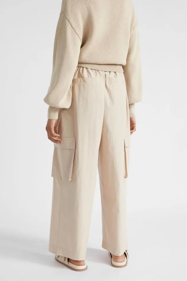 Pants Woman Seed Heritage Parachute Cargo Pant Cool Sand