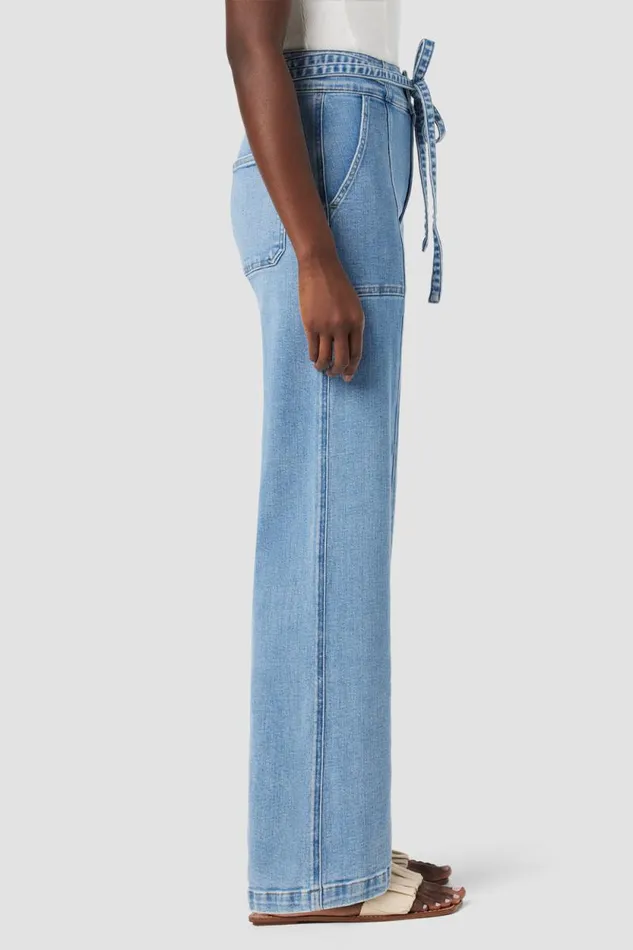 Pants Women Hudson Jeans Tie Waist Wide Leg Trouser Stardom Pants Women Hudson Jeans Tie Waist Wide Leg Trouser Stardom