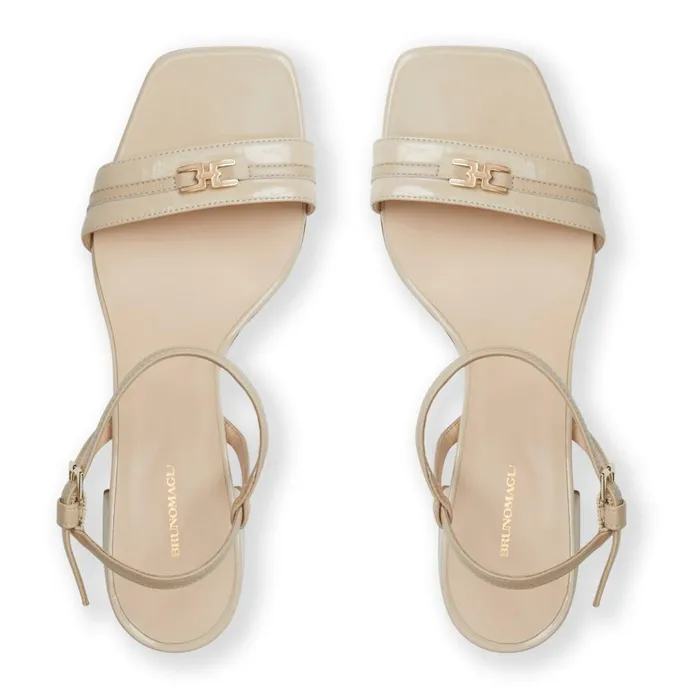 PHOEBE Sandal BEIGE PATENT Women Bruno Magli Sandals and Slides