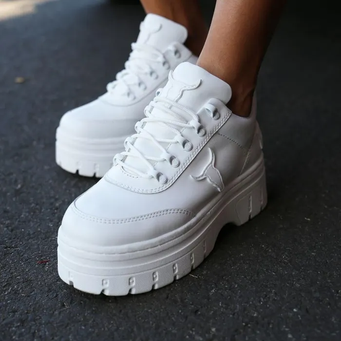 Platform Sneakers Women Windsor Smith LUX WHITE SNEAKERS Platform Sneakers Women Windsor Smith LUX WHITE SNEAKERS