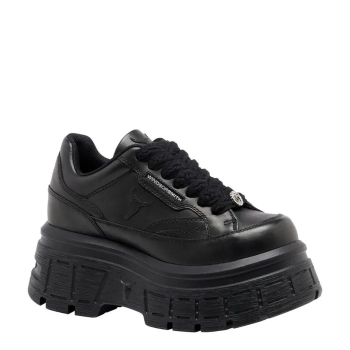 Platform Sneakers Women Windsor Smith SWERVE BLACK SNEAKERS Platform Sneakers Women Windsor Smith SWERVE BLACK SNEAKERS